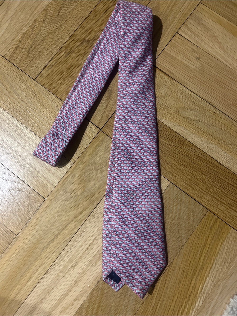 Vineyard Vines Pink Micro-Print Silk Tie